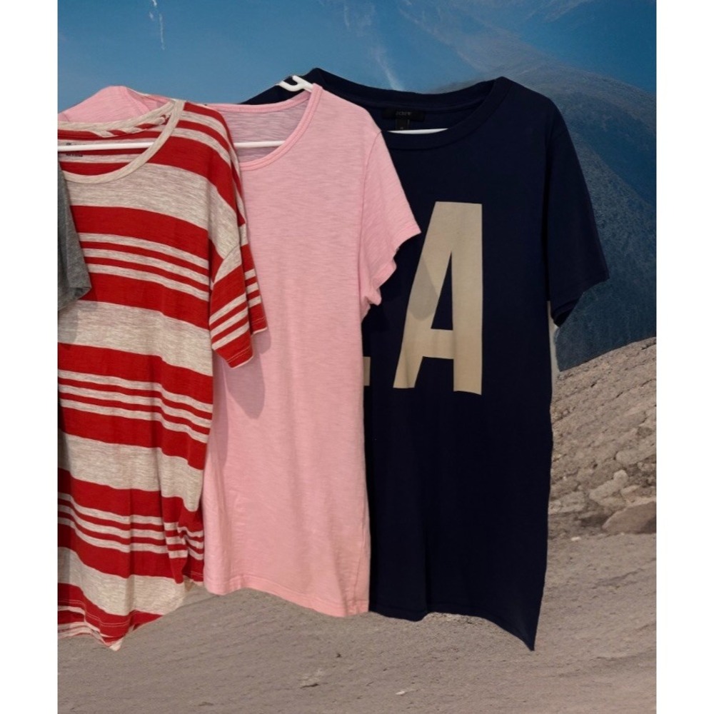 3* Chic J.Crew Madewell Women's T-Shirt‎ M Summer Collection Bundle OLDSTOCK